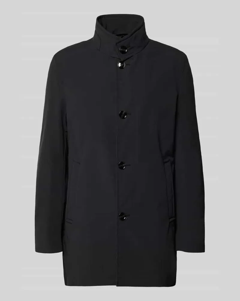 Strellson Regular Fit Kurzmantel mit Stehkragen Modell 'FYNN Black