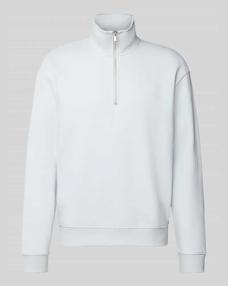 McNeal Sweatshirt mit Stehkragen Hellblau