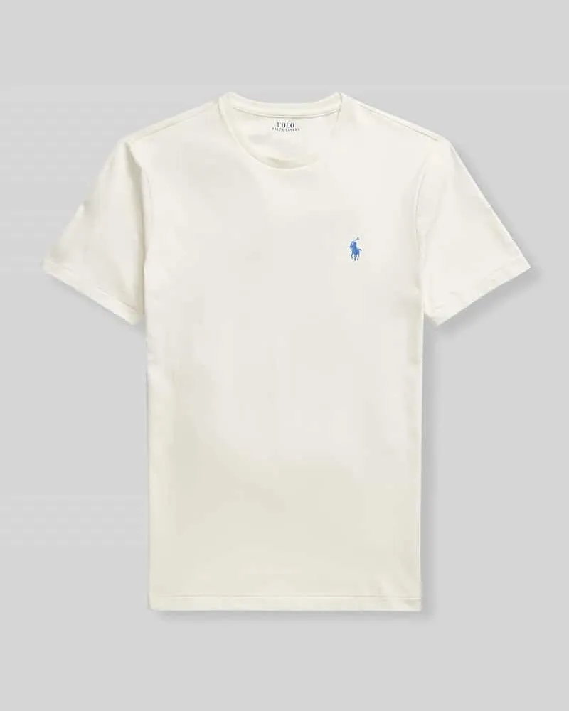 Ralph Lauren Regular Fit T-Shirt aus reiner Baumwolle Offwhite