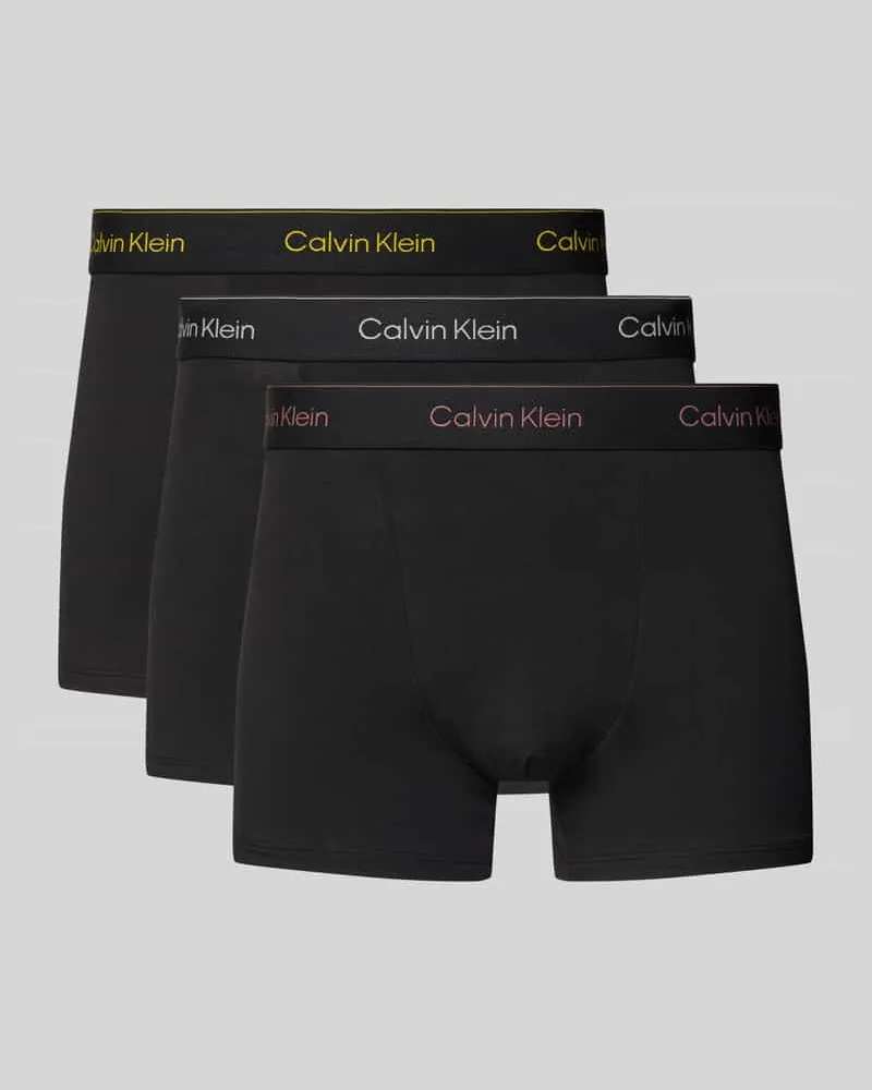 Calvin Klein Trunks mit elastischem Logo-Bund im 3er-Pack 