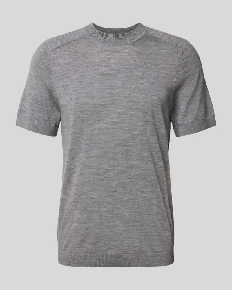 Selected Homme Regular Fit T-Shirt aus reiner Wolle 
