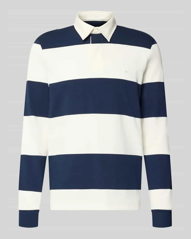 Christian Berg Poloshirt aus reiner Baumwolle Marine