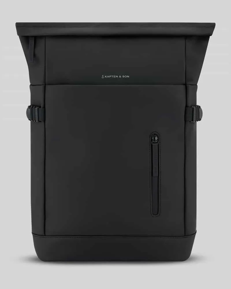 Kapten & Son Rucksack mit Flaschenhalterung innen Modell 'HELSINKI Black