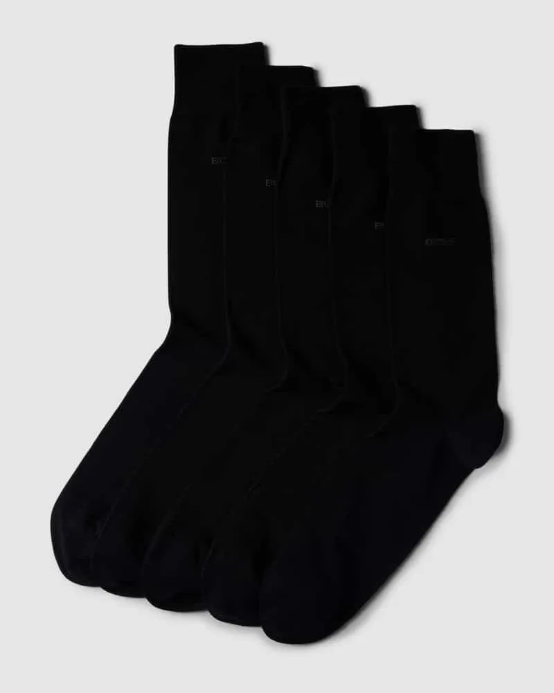 HUGO BOSS Socken mit Label-Detail im 5er-Pack Black