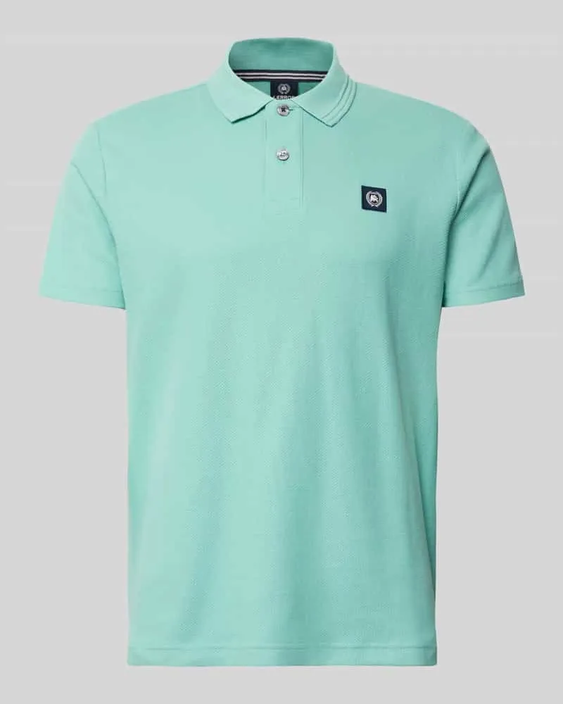 Lerros Regular Fit Poloshirt mit Label-Detail und Knopfleiste Mint