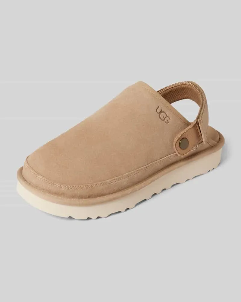 UGG Slides mit Fesselriemen Modell 'GOLDENCOAST CLOG II Sand