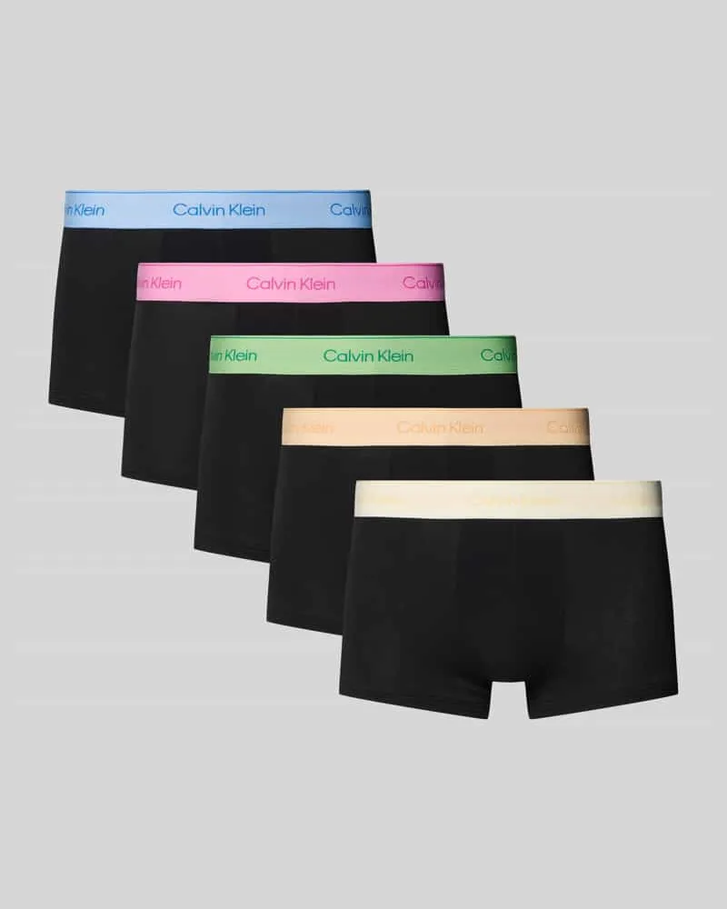 Calvin Klein Trunks im 5er-Pack mit elastischem Logo-Bund Black