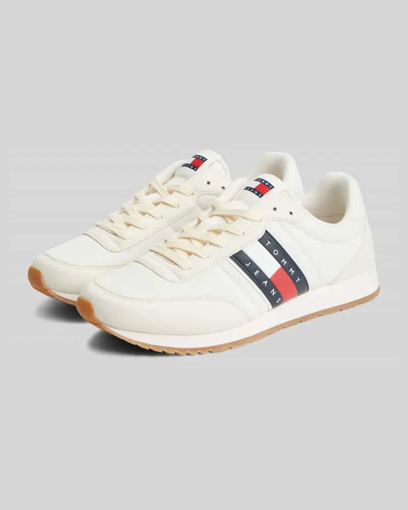 Tommy Hilfiger Sneaker mit Logo-Tape Ecru