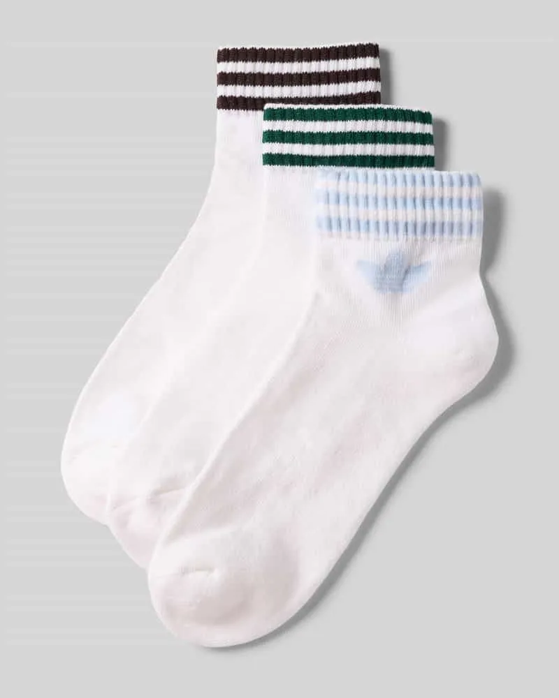 adidas Socken mit Label-Print im 3er-Pack Weiss