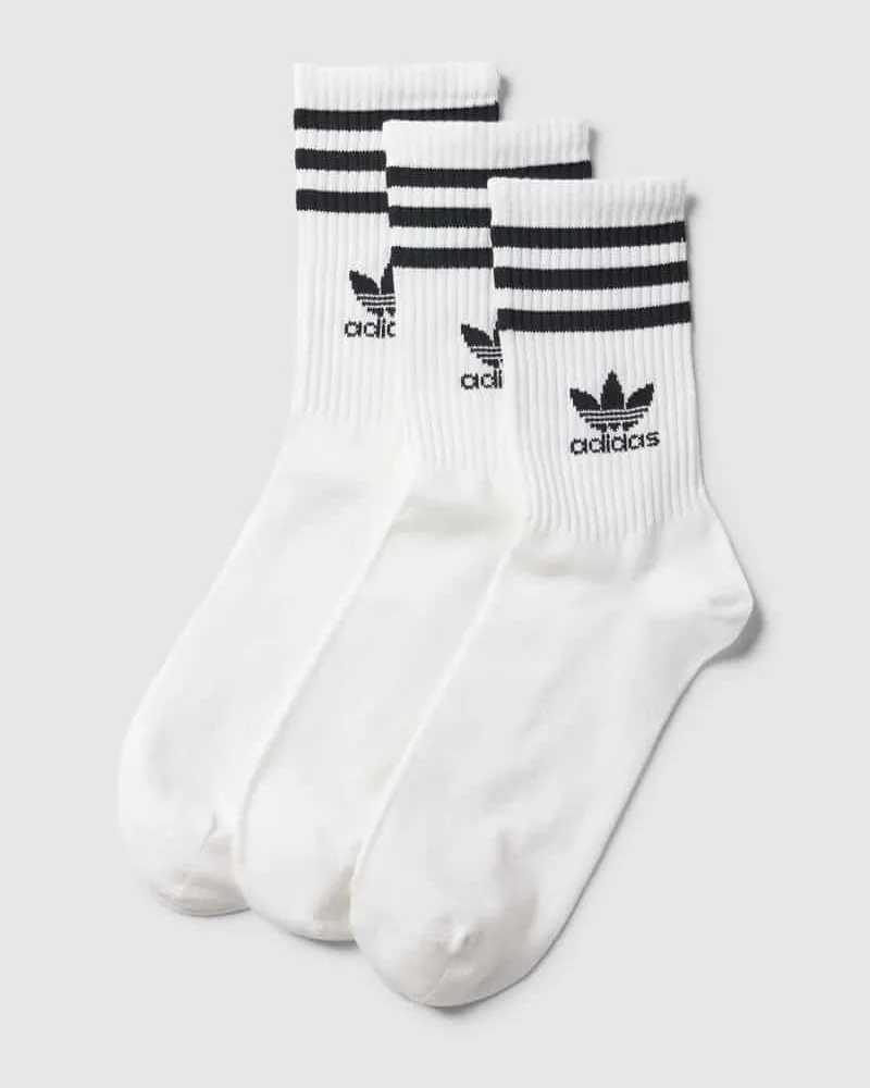 adidas Socken mit Label-Detail im 3er-Pack Weiss