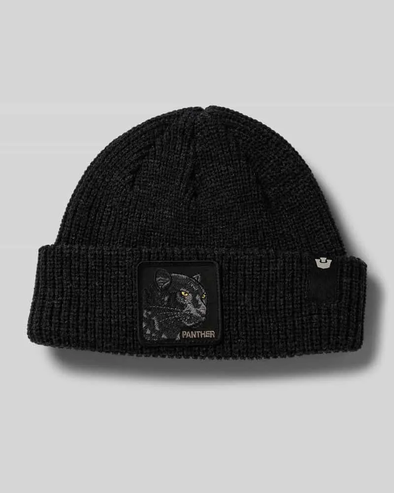 Goorin Bros. Beanie mit Motiv-Patch Modell 'THE PANTHER BEANIE 