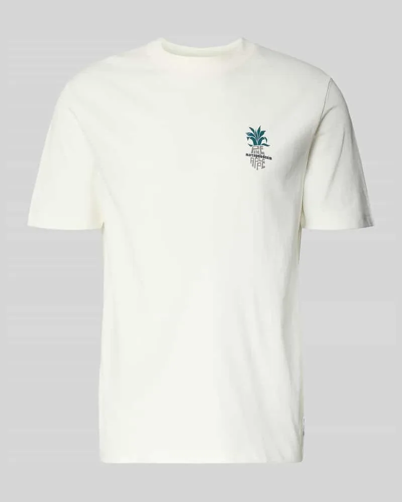 Marc O'Polo Oversized T-Shirt aus reiner Baumwolle Weiss