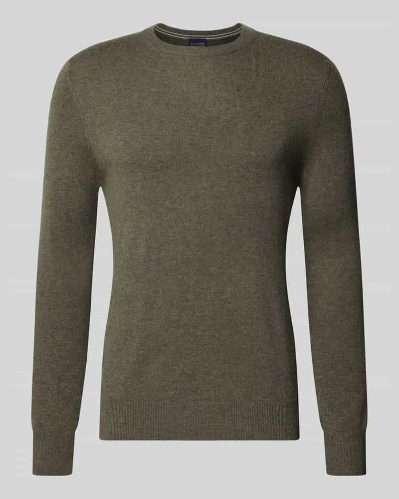 Christian Berg Regular Fit Strickpullover aus Woll-Kaschmir-Mix Oliv