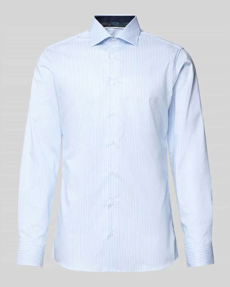 Eterna Regular Fit Business-Hemd mit Kentkragen Bleu