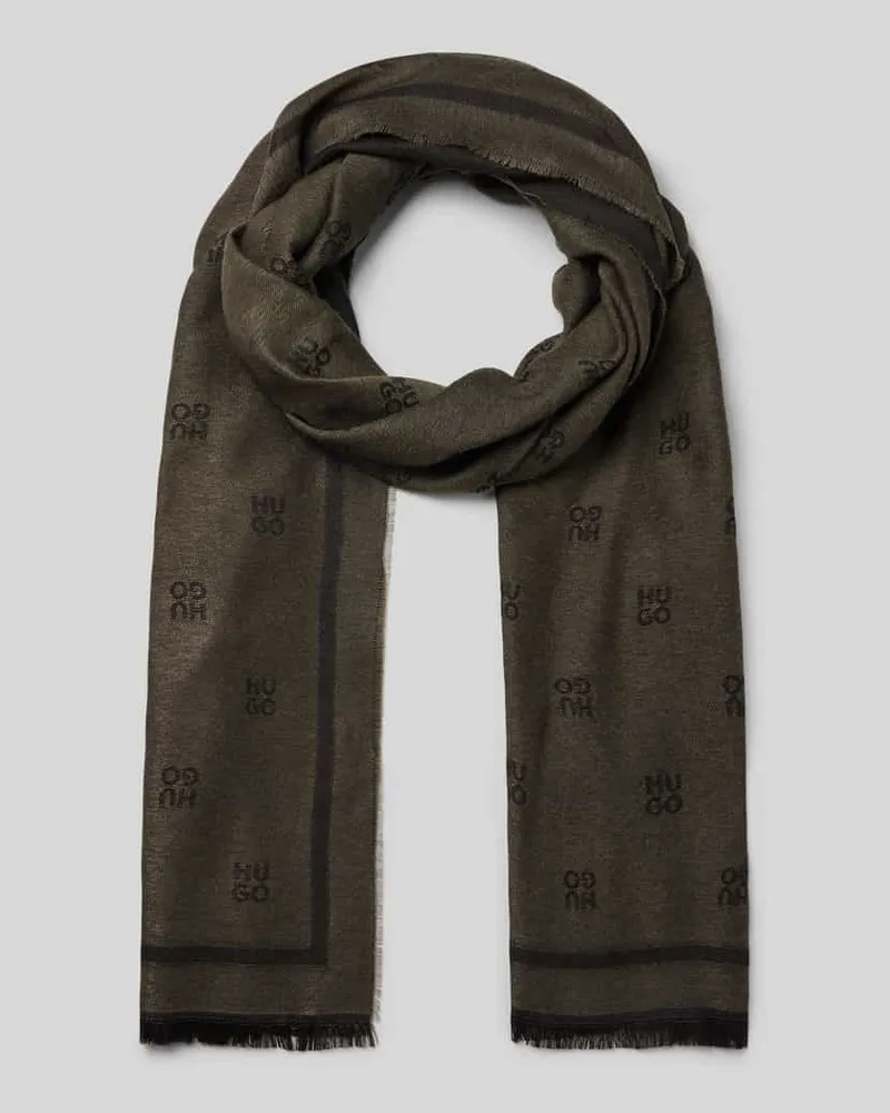 HUGO BOSS Schal aus reiner Viskose modell 'LASO Oliv