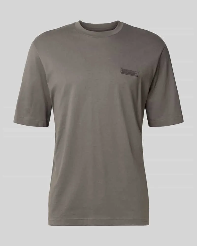 Armani Exchange T-Shirt mit Label-Patch Mittelgrau