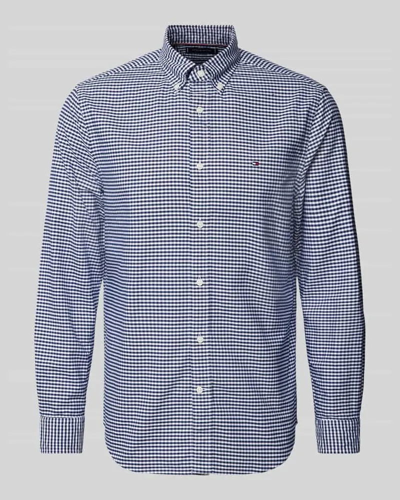 Tommy Hilfiger Regular Fit Freizeithemd mit Logo-Stitching 
