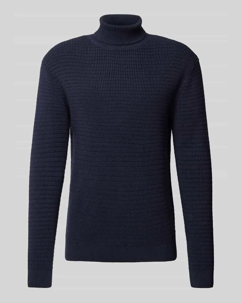 Selected Homme Strickpullover mit Rollkragen Modell 'THEO Marine
