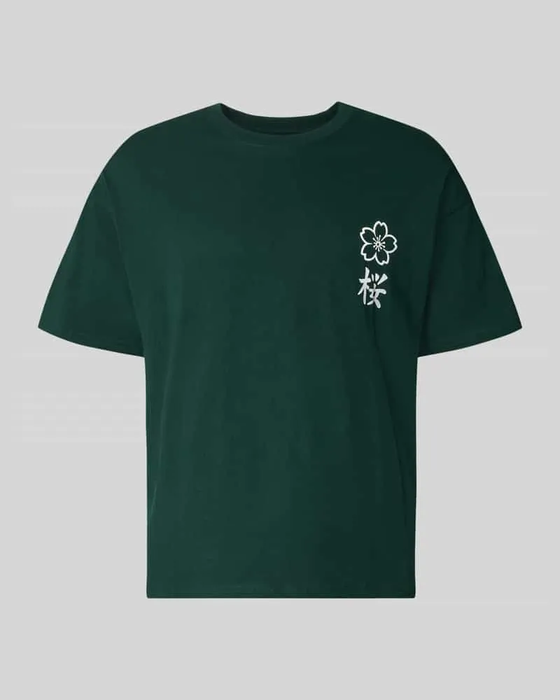 Jack & Jones Relaxed Fit T-Shirt aus reiner Baumwolle Modell "DYLAN Dunkelgruen