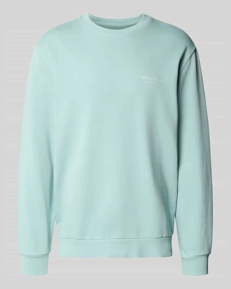 Marc O'Polo Regular Fit Sweatjacke aus reiner Baumwolle Dunkelgruen
