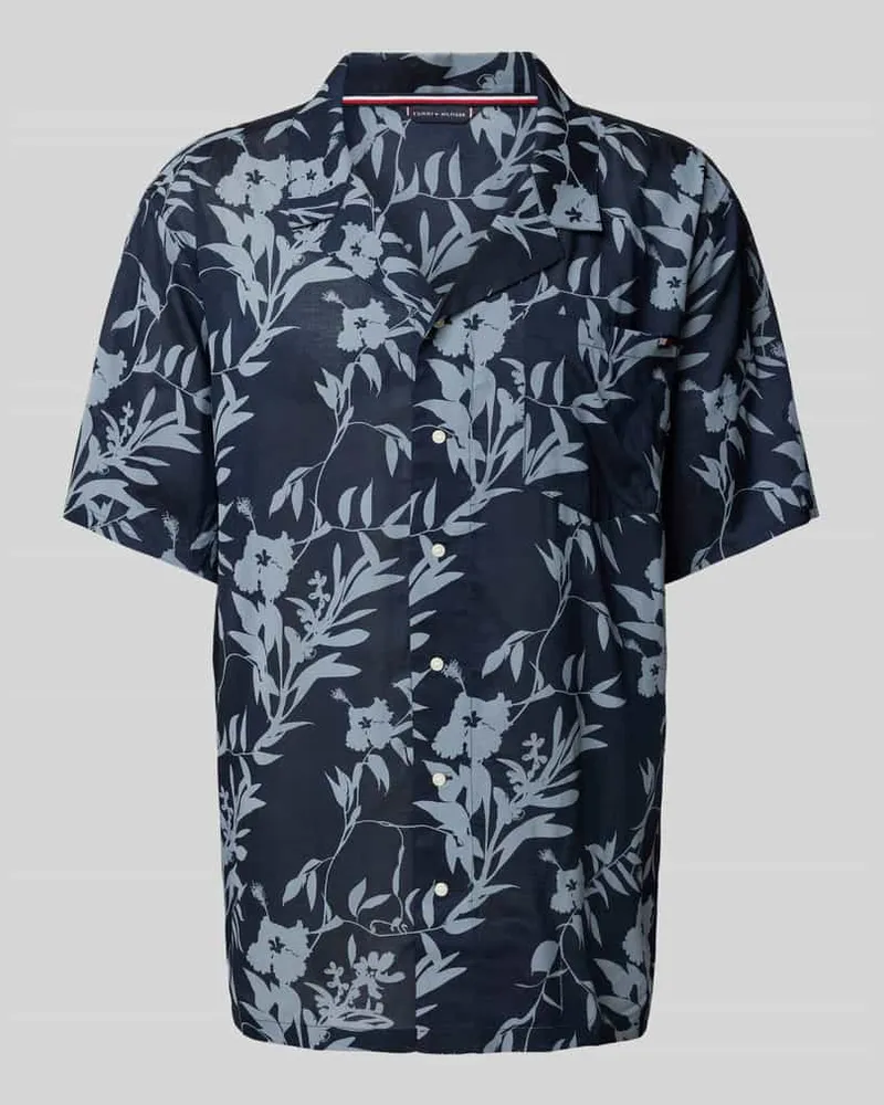 Tommy Hilfiger Bowling-Hemd aus Modal-Viskose-Mix 