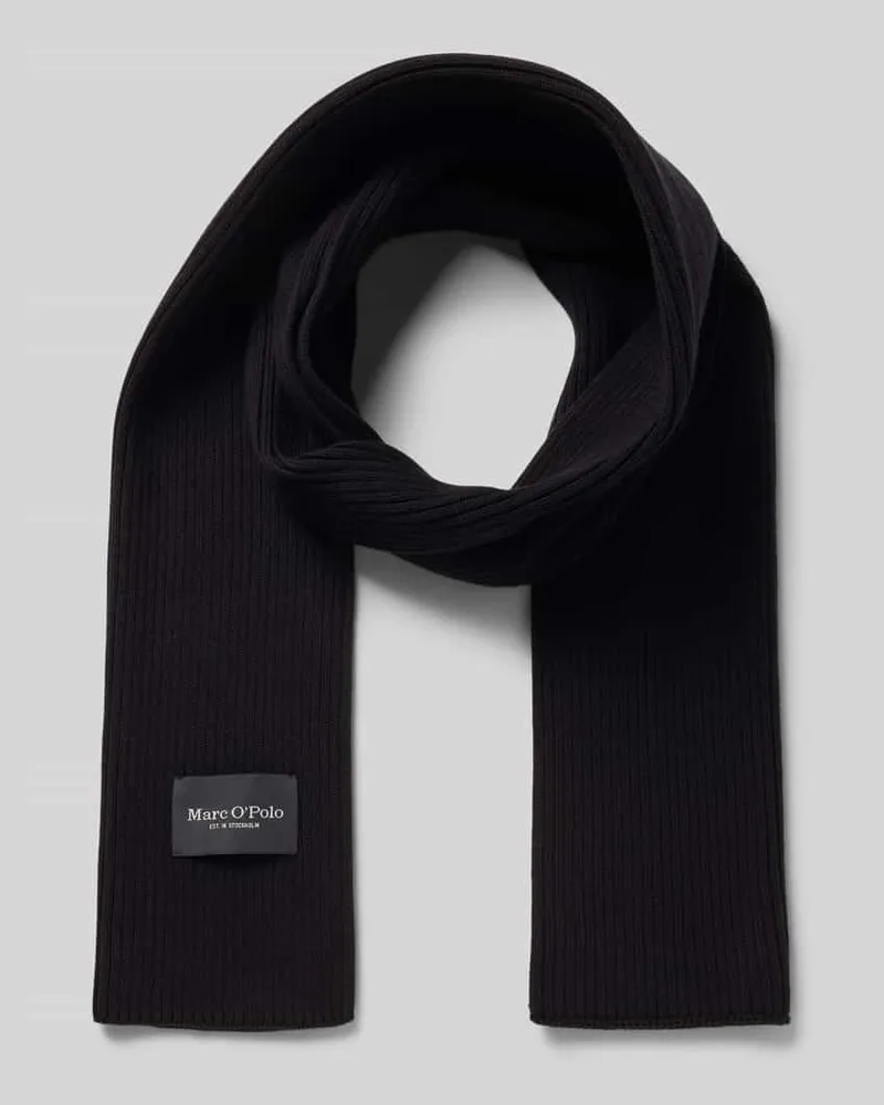 Marc O'Polo Schal aus reiner Baumwolle Black