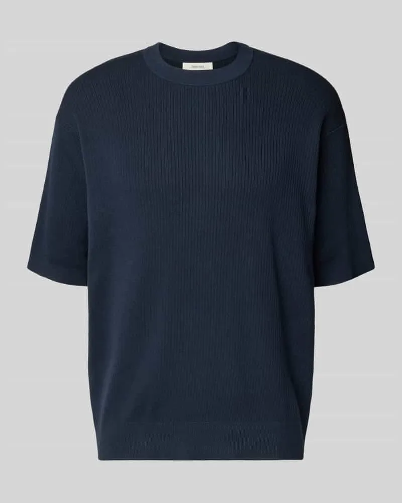 Selected Homme Regular Fit T-Shirt aus reiner Bio-Baumwolle Modell 'MATTIS Marine