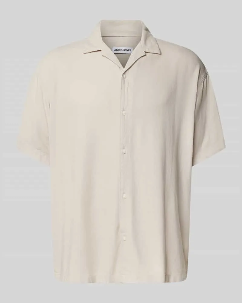 Jack & Jones Relaxed Fit Freizeithemd aus Viskose-Leinen-Mix Modell 'WAYNE 