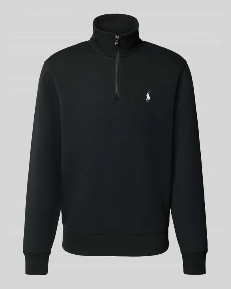 Ralph Lauren Regular Fit Troyer mit Troyer-Kragen Modell 'Double Black