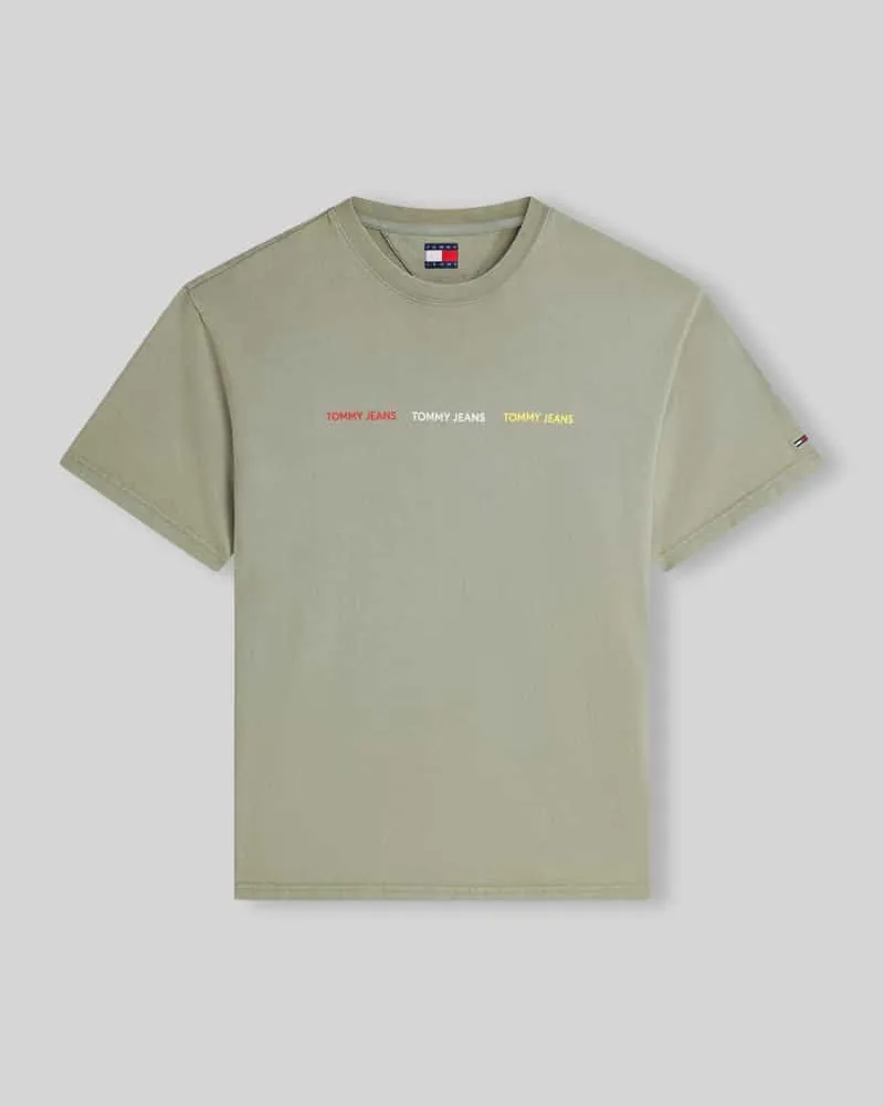 Tommy Hilfiger Relaxed Fit T-Shirt aus reiner Baumwolle Schilf