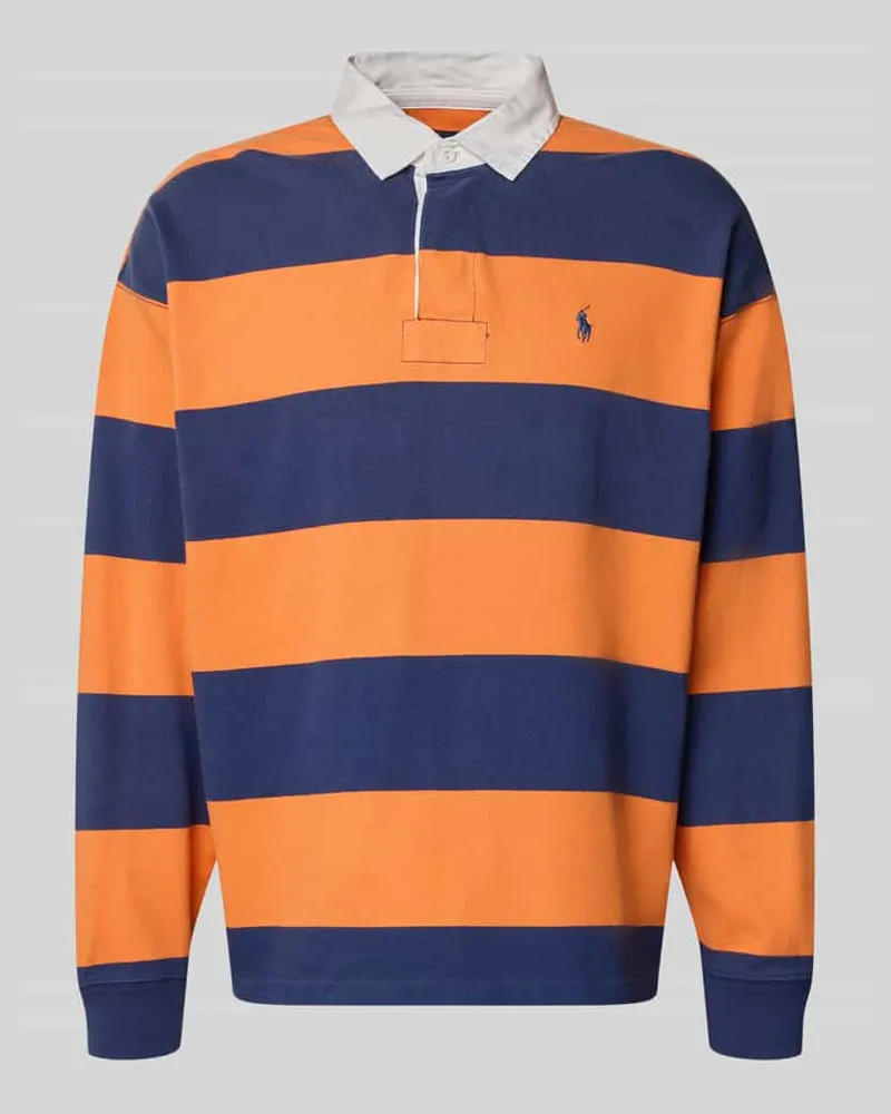 Ralph Lauren Oversized Pullover aus reiner Baumwolle Modell '6/1 Orange