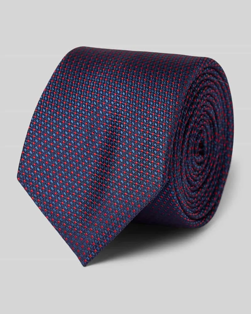 HUGO BOSS Seidenkrawatte mit Strukturmuster 