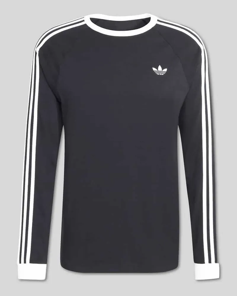 adidas Regular Fit Sport-Langarmshirt aus reiner Baumwolle Black