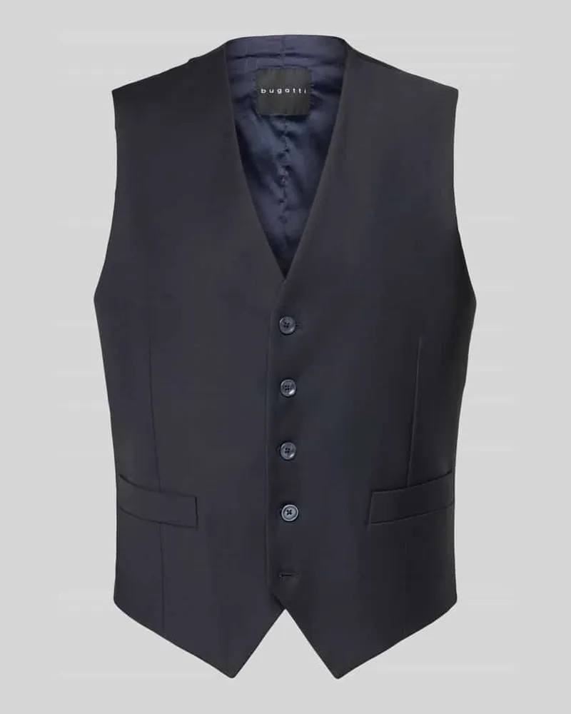 Bugatti Weste mit V-Ausschnitt Marine