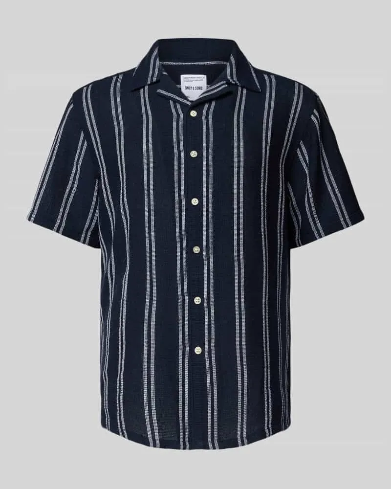 Only & Sons Regular Fit Freizeithemd mit Reverskragen Modell 'TREV 