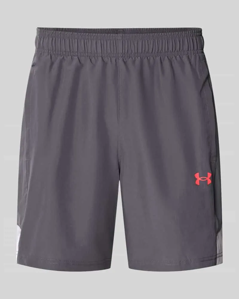 Under Armour Regular Fit Sportshorts mit elastischem Bund Modell 'UTILITY Anthrazit
