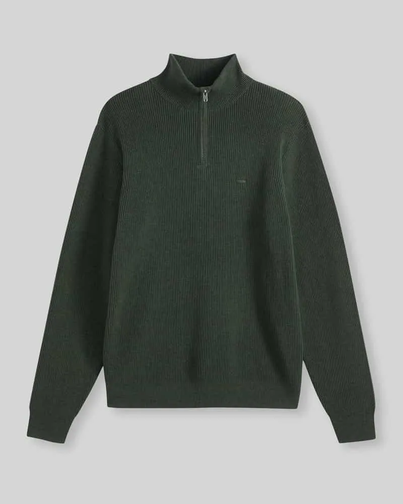 Levi's Relaxed Fit Pullover aus reiner Baumwolle Modell 'QUARTER Oliv
