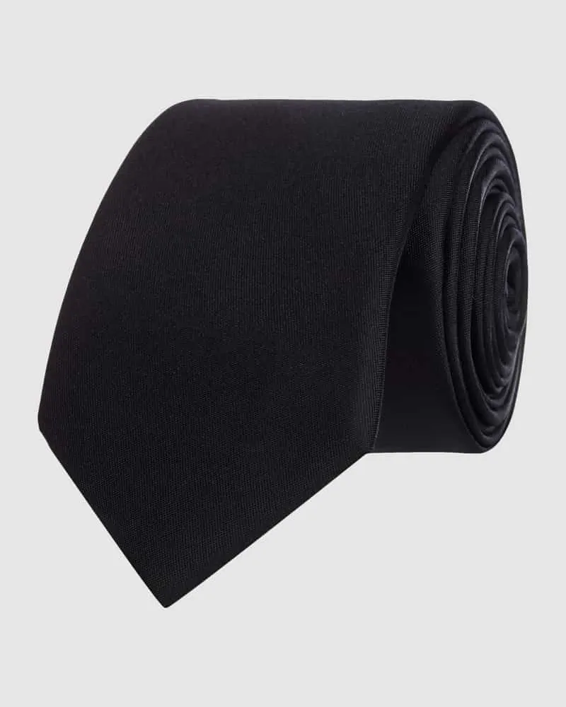 Monti Krawatte aus reiner Seide (6 cm Black