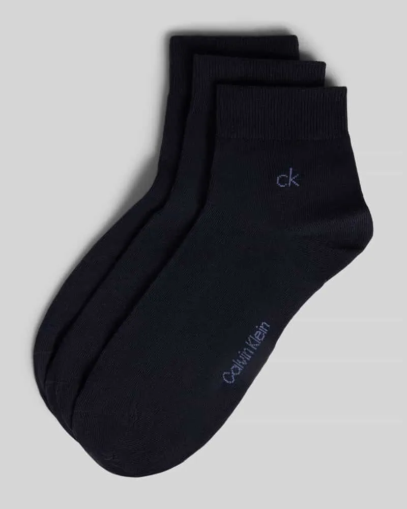 Calvin Klein Socken aus Baumwoll-Mix im 3er-Pack Dunkelblau