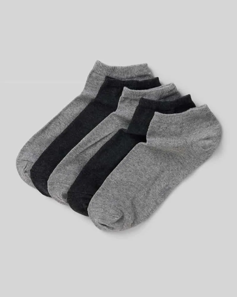 Camano Sneakersocken im 5er-Pack mit gerippten Bündchen 