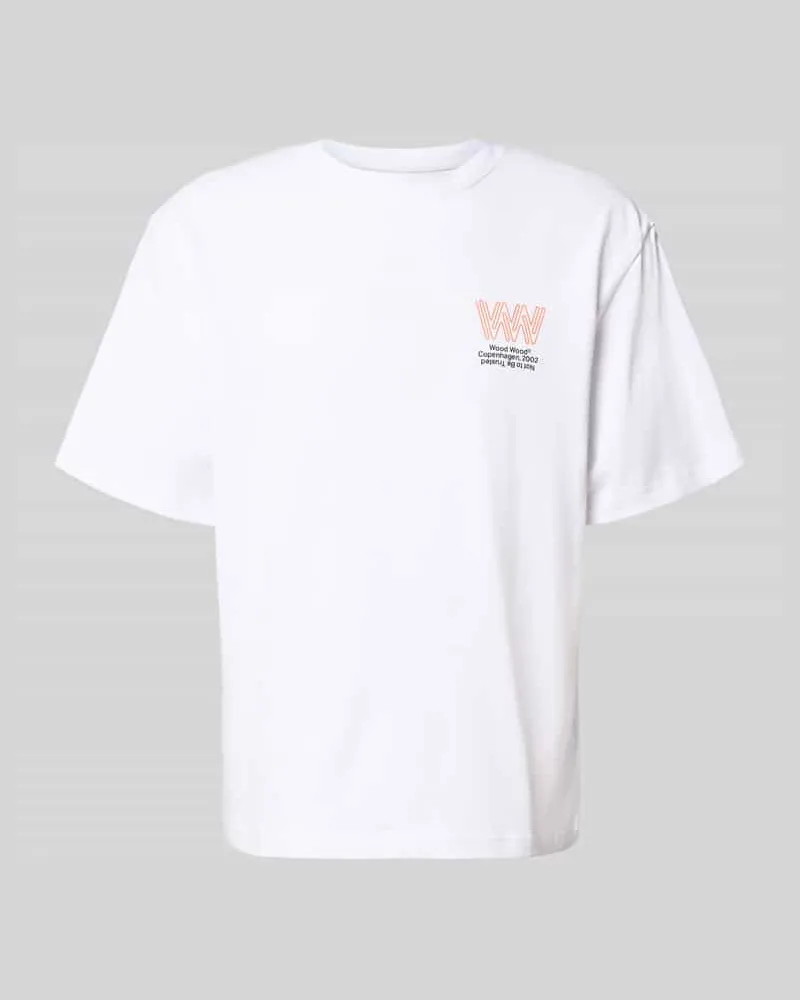 Wood Wood T-Shirt mit Label-Print Modell 'Gary Weiss