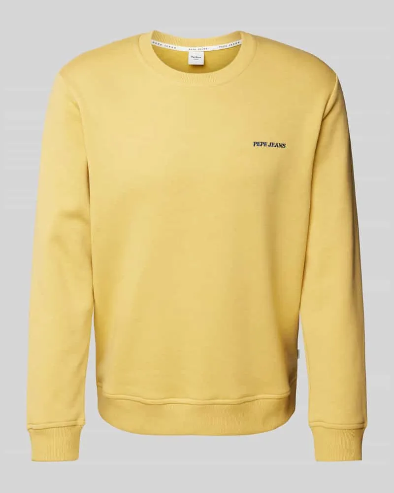 Pepe Jeans Sweatshirt mit Label-Stitching Modell 'DAMIAN 