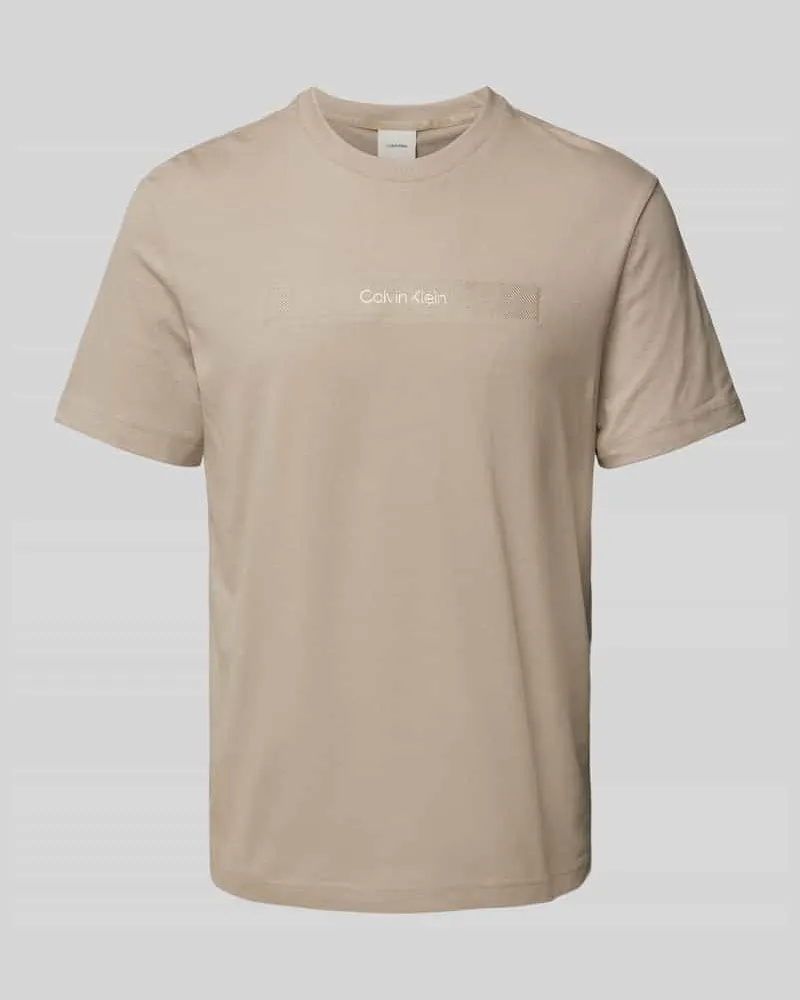 Calvin Klein T-Shirt mit Label-Stitching Modell 'EMBROIDERY 