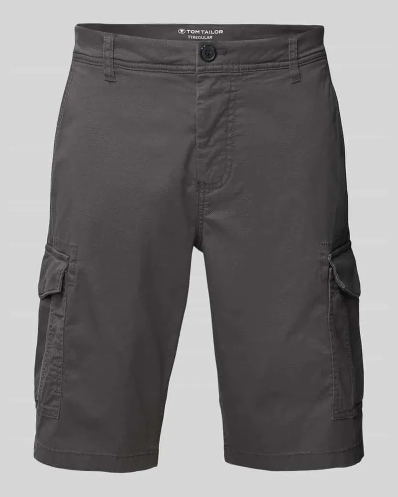 Tom Tailor Regular Fit Cargoshorts aus Baumwoll-Elasthan-Mix 