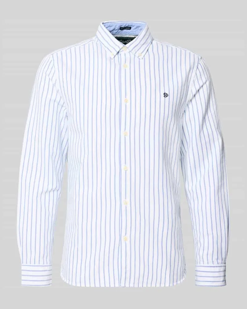 Superdry. Regular Fit Freizeithemd mit Logo-Stitching Tuerkis