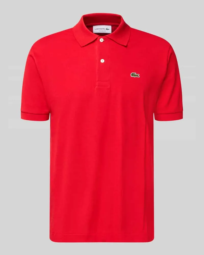 Lacoste Regular Fit Poloshirt aus reiner Baumwolle Rot