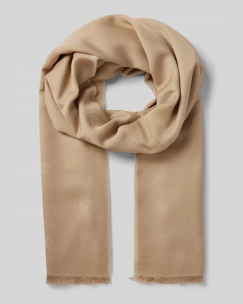 HUGO BOSS Schal mit Fransen Modell 'Trestany 