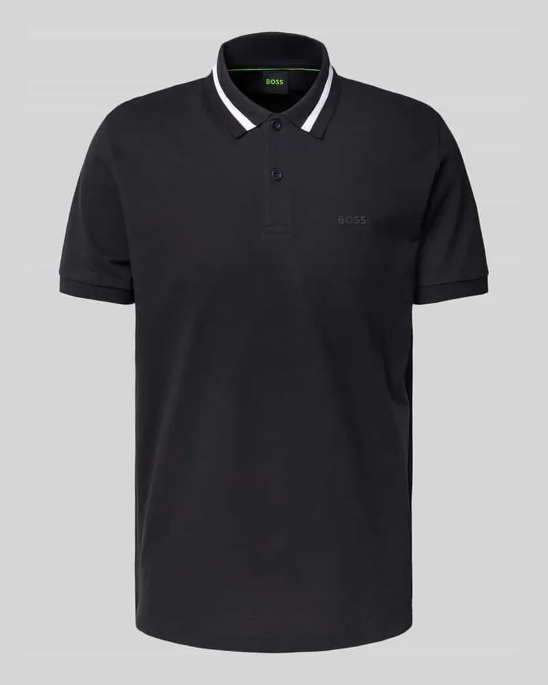 HUGO BOSS Regular Fit Poloshirt mit Label-Print Modell 'Paddy 