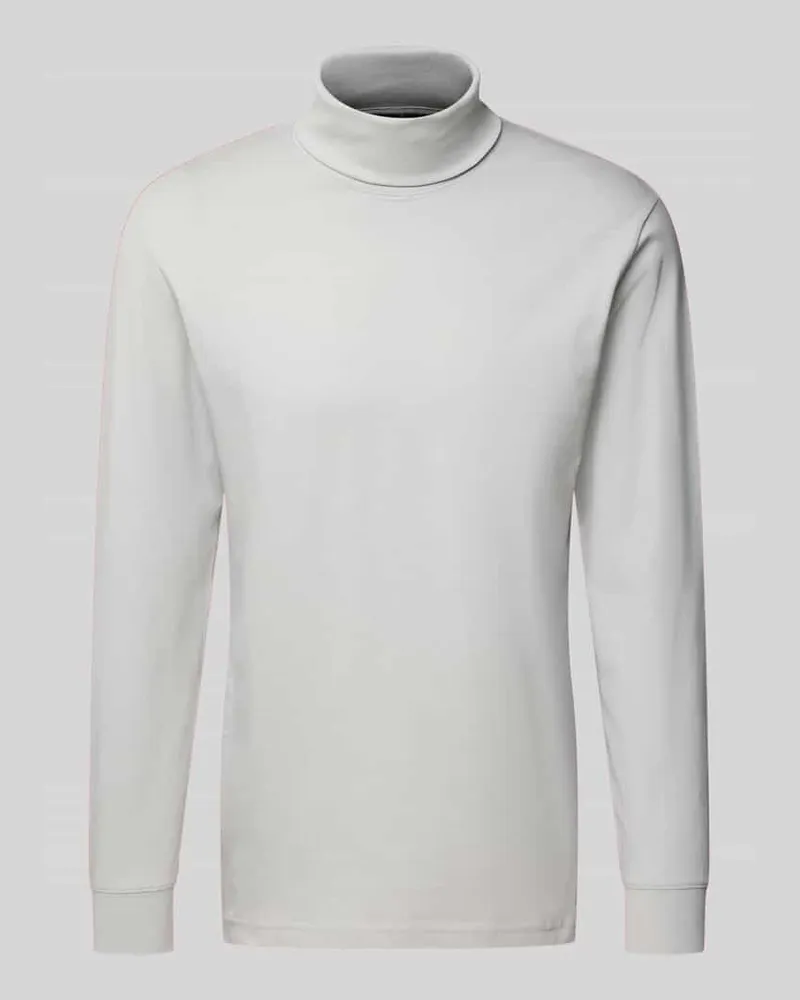 Ragman Longsleeve mit Rollkragen Stein