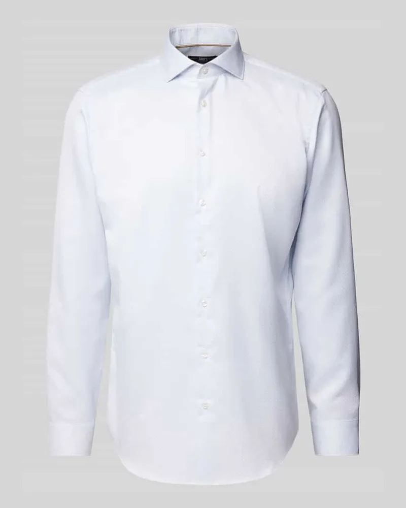 JAKE*S Slim Fit Business-Hemd mit Kentkragen 